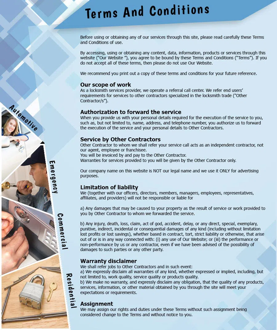 City Locksmith Services Thousand Oaks, CA 805-290-1751